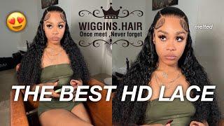 TIME TO TRY SOMETHING DIFFERENT Half Up/Half Down Hairstyle On A Loose Deep Wave Wig | WIGGINS HAIR