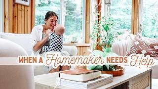 A Day at Home: sew with me, at home fast food + Amazon favorites | Mennonite Mom Life