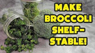 Make Broccoli Shelf-Stable by Dehydrating It!  And Don't Waste the Stem!! | Dehydrating Food