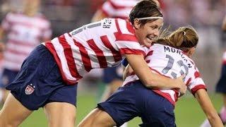 USWNT - Alex Morgan & Abby Wambach: "Adios Old Friend" (Goal & Love Tackle v. Ireland...Aww) 12-1-12