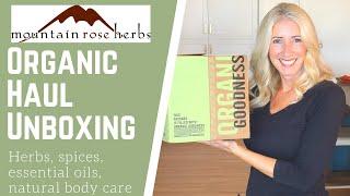 Mountain Rose Herbs Haul: Unboxing Organic Essential Oils, Natural Body Care, Herbs, Spices + More!