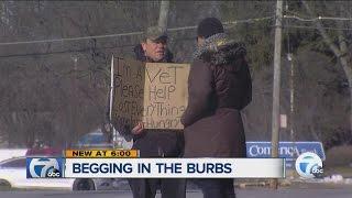 Begging in the burbs