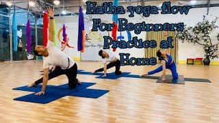 Hatha yoga flow for Beginners practice at home | Master Ranjeet Singh Bhatia | Day -1 | yoga class