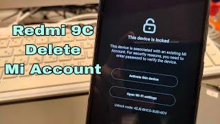 Xiaomi Redmi 9C (M2006C3MG). Remove Mi Account Without Connect to PC.