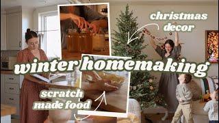 scratch made comfort meals & decorating for Christmas // Cozy Winter Homemaking