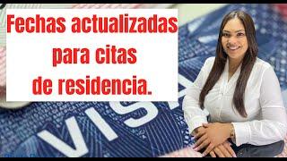 FECHAS QUE ESTÁ TRABAJANDO EL CONSULADO LAS CITAS DE RESIDENCIA.