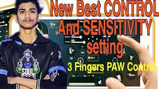 SOUL ReGaLToS  3 Finger Paw PLAYER New CONTROL AND SENSITIVITY settings |  PUBG loverz