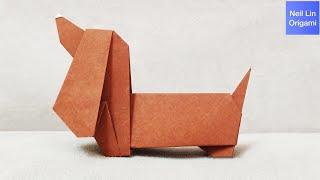 How to make a paper Dog - Origami Dog Tutorial