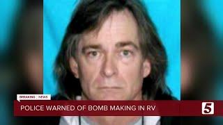 Anthony Warner's girlfriend warned police he was building bombs in his RV last year