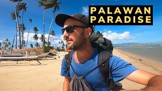 Alone in paradise; beach camping in Palawan, Philippines 