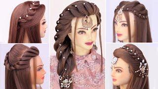 5 outstanding open hairstyle for Diwali l bridal hairstyles kashee's l engagement look for bride