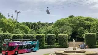 Barcelona City Tour - Orange Route - Station for Montjuïc cable car to ride to Castell de Montjuïc