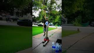 Cutting Challenge! (Kiriage on an Upside Down, Empty, One Gallon Water Bottle)