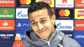 Thiago Alcantara Full Pre-Match Press Conference - Liverpool v Bayern Munich - Champions League