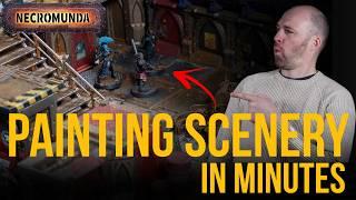 Quick and Easy Tips for painting Necromunda Scenery