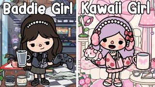 Kawaii Girl vs Baddie Girl  |  Toca Life Story | Toca Boca