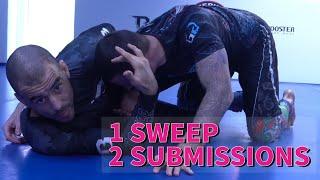 Submission and sweep entries from Half Butterfly Guard