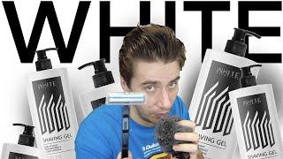 Тест на себе WHITE COSMETICS SHAVING GEL // Гель для бритья на водной основе // Лучший гель бриться