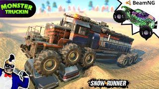 Monster Jam INSANE Freestyle | BeamNG Drive | SnowRunner