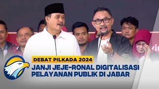 Strategi Jeje-Ronal Digitalisasi Pelayanan Publik Dalam Satu Tahun di Jabar  [DEBAT PILKADA 2024]