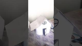 handmade mini House #easy paper craft #by Kanishka 