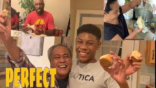 Fil-Am kids eat PERFECT HOME MADE PANDESAL/ Filipino Food to try/BLASIAN FAMILY