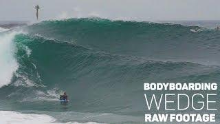 Bodyboarding WEDGE - August 17 - RAW FOOTAGE (Tanner McDaniel, Craig Whetter)