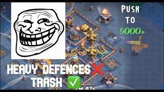 Battle Copter Taking Down a Swarm of Ground Defenses | Clash of Clans ! Builder Base Attacks | #coc