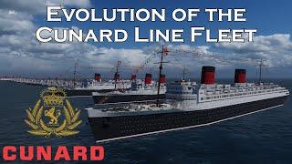 Evolution of the Cunard Line Fleet (3D)