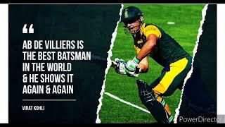 Best quote on AB devilliers#famousquotes#abdevilliers#cricket#southafrica#mr360#sportbuzz#legend