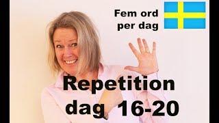 Learn Swedish - Day 16 - 20 - Five words a day - My family Part 1 - 5 -  A1 CEFR