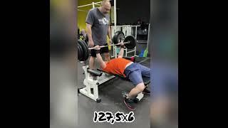 Bench press. Artur Gaisin. 127,5 kg.