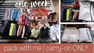 how to pack one week in a carry-on // travel