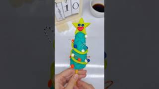 “We’re making a Christmas tree out of playdough.” #cute #kids #diy