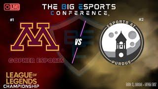 #1 Minnesota vs #2 Purdue | League of Legends | Big Esports Conference | Tournament Championship