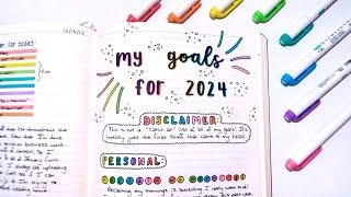 how I journal my New Year's resolutions 2024 | journal with me & reading my entry