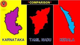 Karnataka vs Tamil Nadu vs Kerala State Comparison