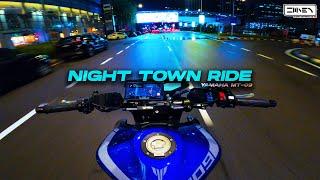 NIGHT TOWN RIDE  | Pure Sound | YAMAHA MT-09 [4K]