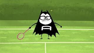 Lil' Bat Wrecks a Tennis Court!