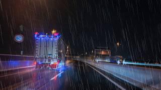 ️Lonely Midnight Drive in the Rain for #Sleep #Work #Study