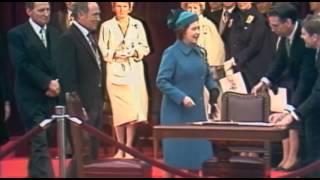 Signing of the Canadian Charter of Rights and Freedoms 1982