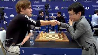 Magnus Carlsen(2887) vs Yu Yangyi(2762) | World Blitz Chess Championship 2023