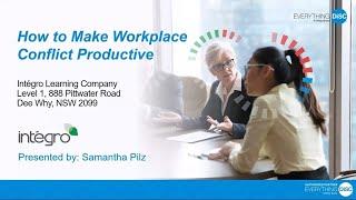 How to Make Workplace Conflict Productive   Sam Pilz   March 2021