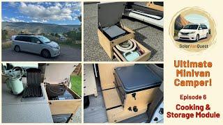 E06: Cooking/Storage Module - Induction Cooking on "Rails" in my Sienna Campervan.