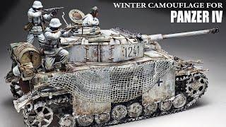 PANZER IV fighting in winter - Part 2 - 1/35 TAMIYA - Tank Model - [ Painting weathering ]