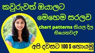 wooowww !! අපි දවසට 100 $ හොයමු | sl trading academy | මෙහෙම සරලව chart patterns කියල දිල තියෙනවද?