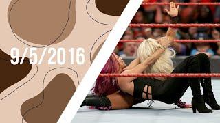 WWE Sasha Banks & Dana Brooke Segment RAW 9/5/2016