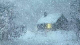 11 Hours Blizzard Sounds Experience for Sleeping | Winter Storm Sound & Heavy Snowstorm | Relaxing