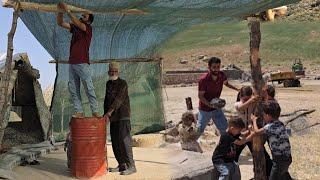 Building a nomadic house with engineer Babazadeh and orphaned children