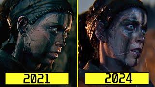 Senua's Saga: Hellblade II - 2021 vs 2023 vs 2024 Early Graphics Comparison | PC | Xbox Series X